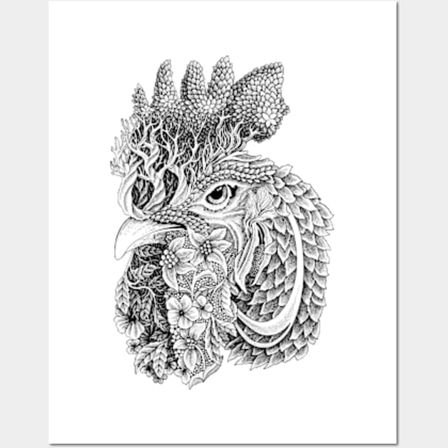 Rooster 1 Wall Art by Nasitama